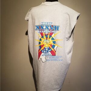 IBEW REUNION TANK TOP 2XL MADE IN USA. (PUR1)